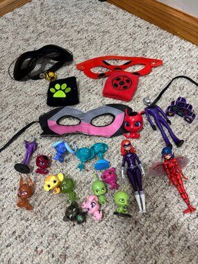 Miraculous Tales of Ladybug and Cat Noir accessories and figurines